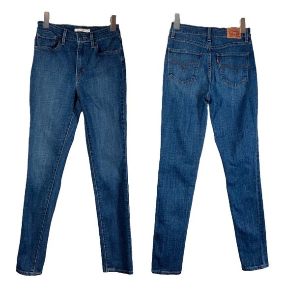 Levi’s 721 High Rise Skinny Ankle Jeans Stretch Dark Wash Women's Size 28x30 - Picture 7 of 7